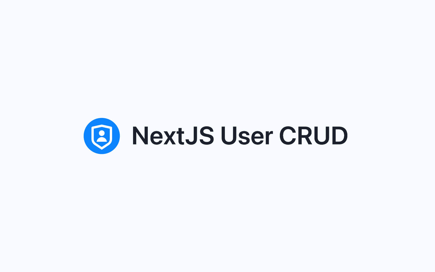 NextJS User CRUD icon